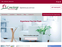 Tablet Screenshot of conciergehomeservices.com